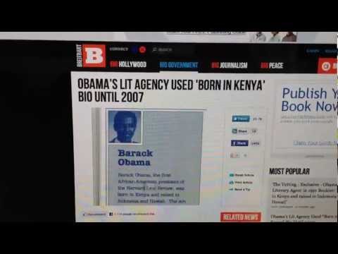 Obama Said He Was Born in Kenya Up Until 2007!