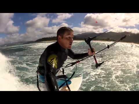 Reo Stevens kitesurfing in Hawaii GoProHD Reo Stevens kitesurfing in Hawaii GoProHD
