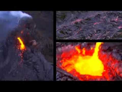 Volcanoes erupting on the Big Island of Hawaii