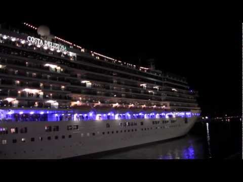Costa Deliziosa Departing on its Around the World Cruise