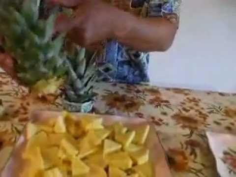 How to cut a Pineapple Part 3 by Pineapple Sam Hawaii How to cut a Pineapple Part 3 by Pineapple Sam Hawaii