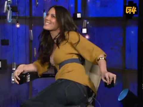 Olivia Munn Rides a Hawaii Chair - G4tv.com.