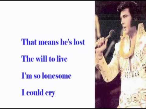 I'm So Lonesome I Could Cry-Elvis Cover With Lyrics Pattarasila59 I'm So Lonesome I Could Cry-Elvis Cover With Lyrics Pattarasila59